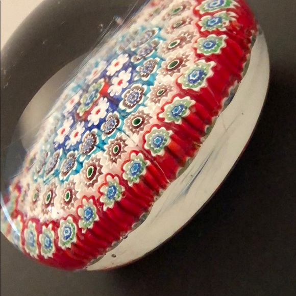 VINTAGE MURANO MILLEFIORI HANDBLOWN PAPERWEIGHT - Picture 3 of 11